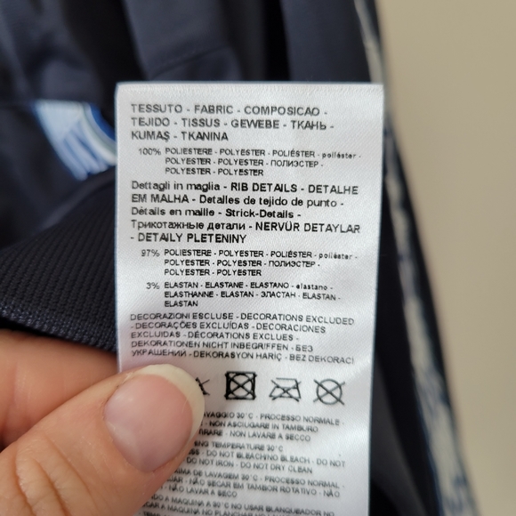 Armani exchange logo tape track jacket Navy nwt M - Picture 3 of 7